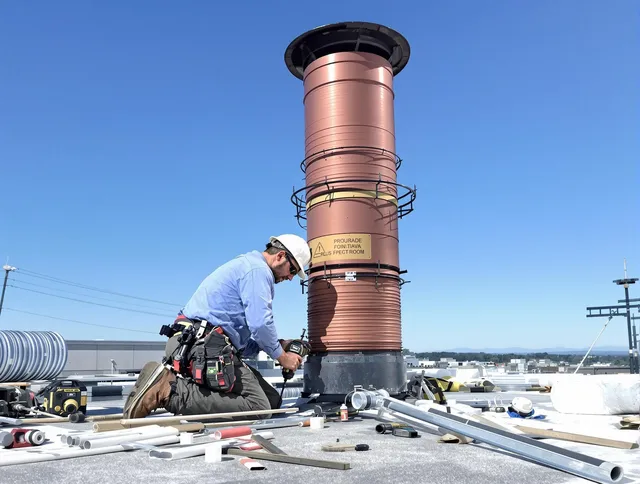 Installed chimney liner by Downey Chimney Sweep in Downey, CA