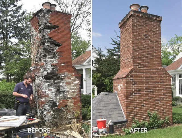 Downey Chimney Sweep performing a full chimney restoration in Downey, CA