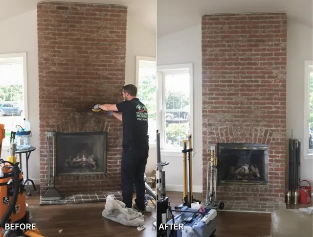 Finished chimney sweeping service by Downey Chimney Sweep in Downey, CA