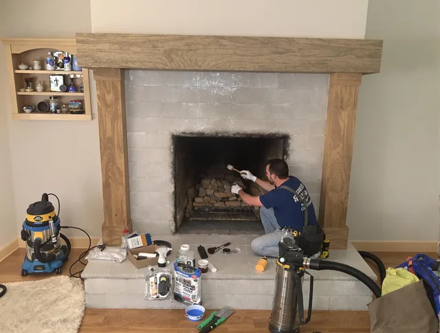 Detailed creosote removal process by Downey Chimney Sweep in Downey, CA