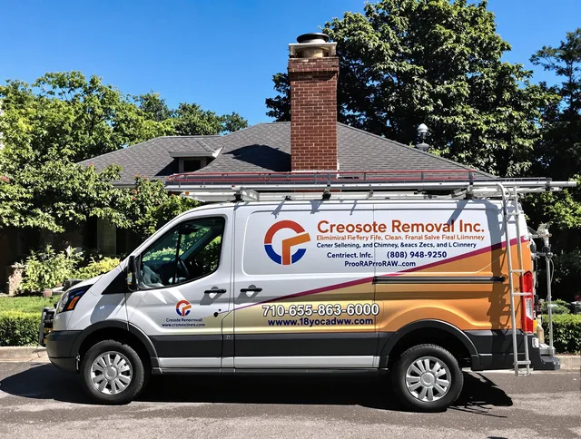 Downey Chimney Sweep technician removing creosote safely in Downey, CA