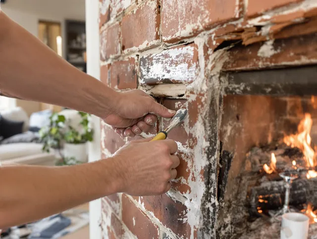 Routine fireplace repair by Downey Chimney Sweep in Downey, CA