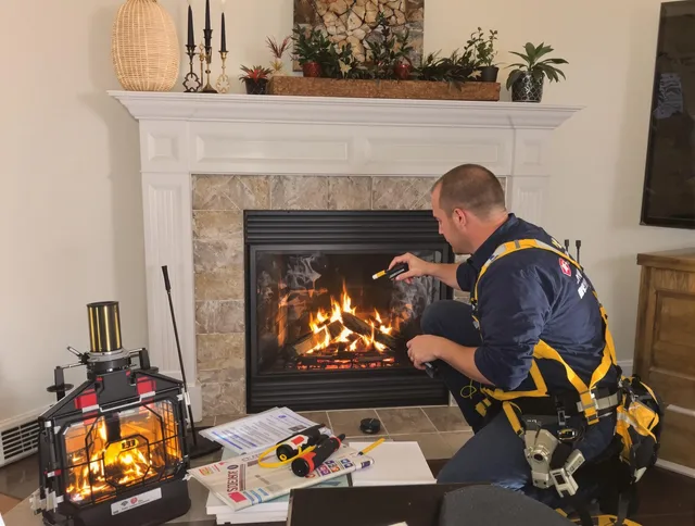 Safety-focused fireplace inspection by Downey Chimney Sweep in Downey, CA