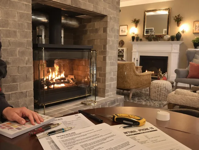 Downey Chimney Sweep verifying fireplace safety measures in Downey, CA